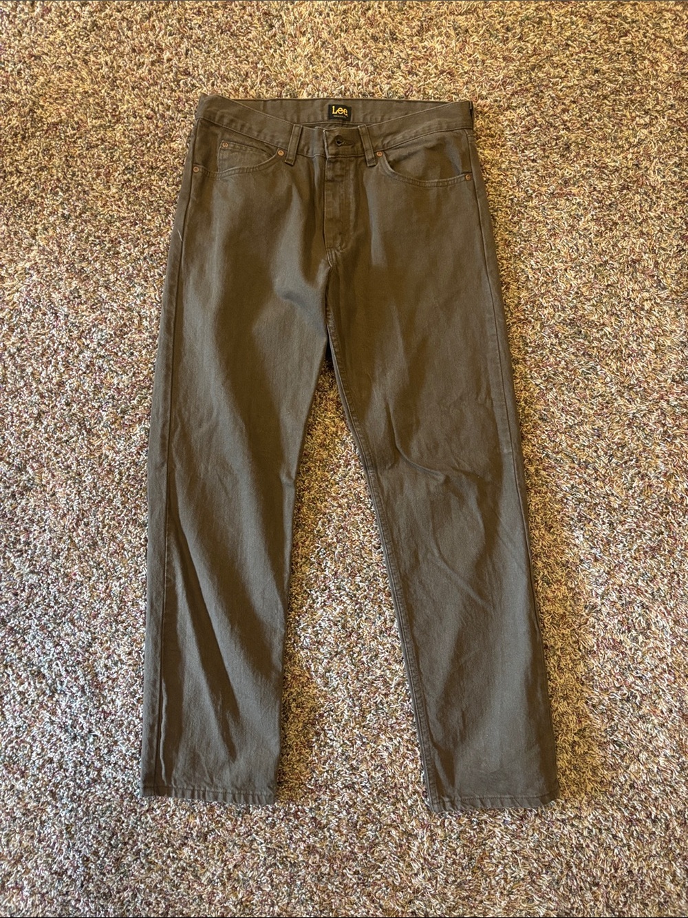 Lee Men's Straight Jeans in Dark Brown